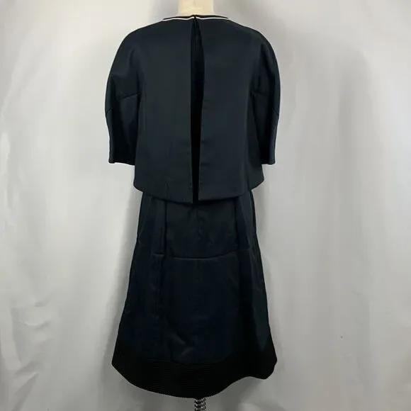 Fendi Navy Dress With Mesh Detail